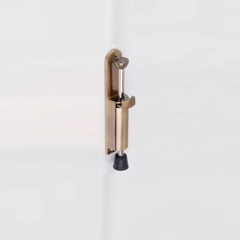 Zinc Alloy Foot door suction Foot  windproof door stop telescopic resistance spring positioner door holder