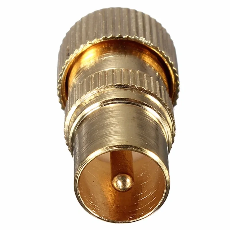 1Pcs Gold Plated Male TV Aerial Connector - RF Coax Cable Plug Freeview Coaxial