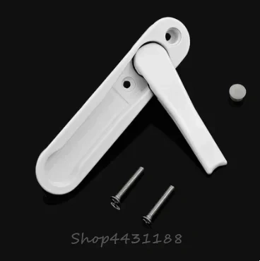 1pcs White/Black Zinc Alloy Hidden Window Handle Windows Hardware Accessories Screen handle with screws