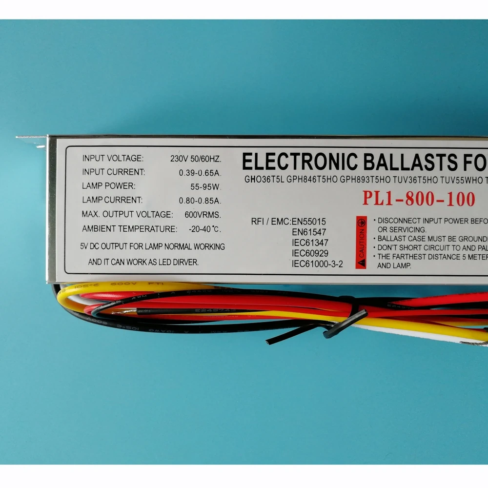PL1-800-100 Germicidal Electronic ballast for 100W single-ended 4 pin Ballast For UV Lamp,TUV36T5HO TUV55WHO GHO36T5L GPH893T5HO