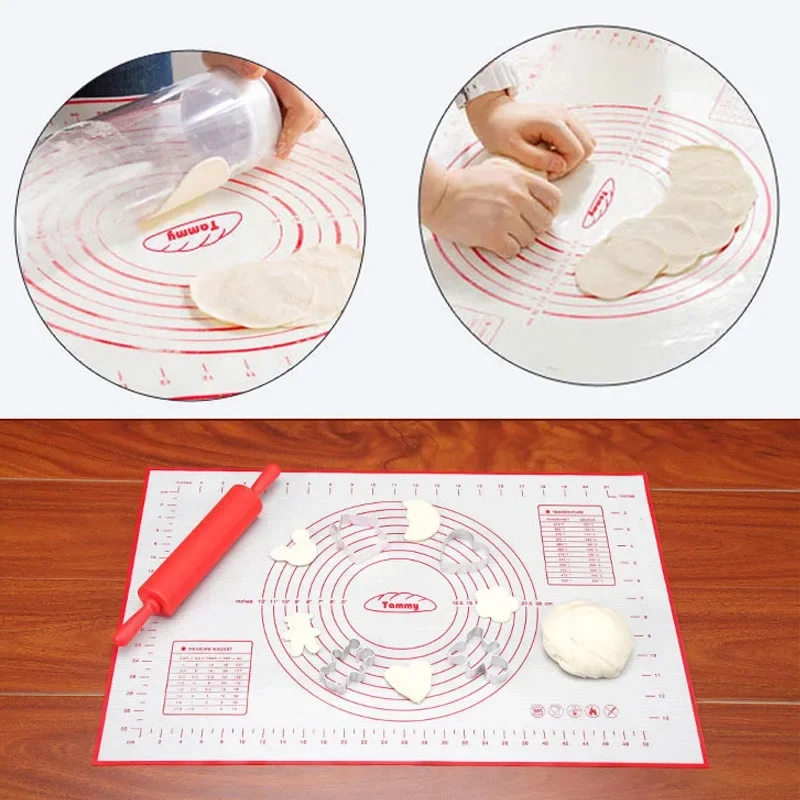 Silicone Baking Mat  Scale Rolling Dough Pad Kneading Dough Mat Non Stick Pastry Oven Liner Bakeware 60*40/40*30cm