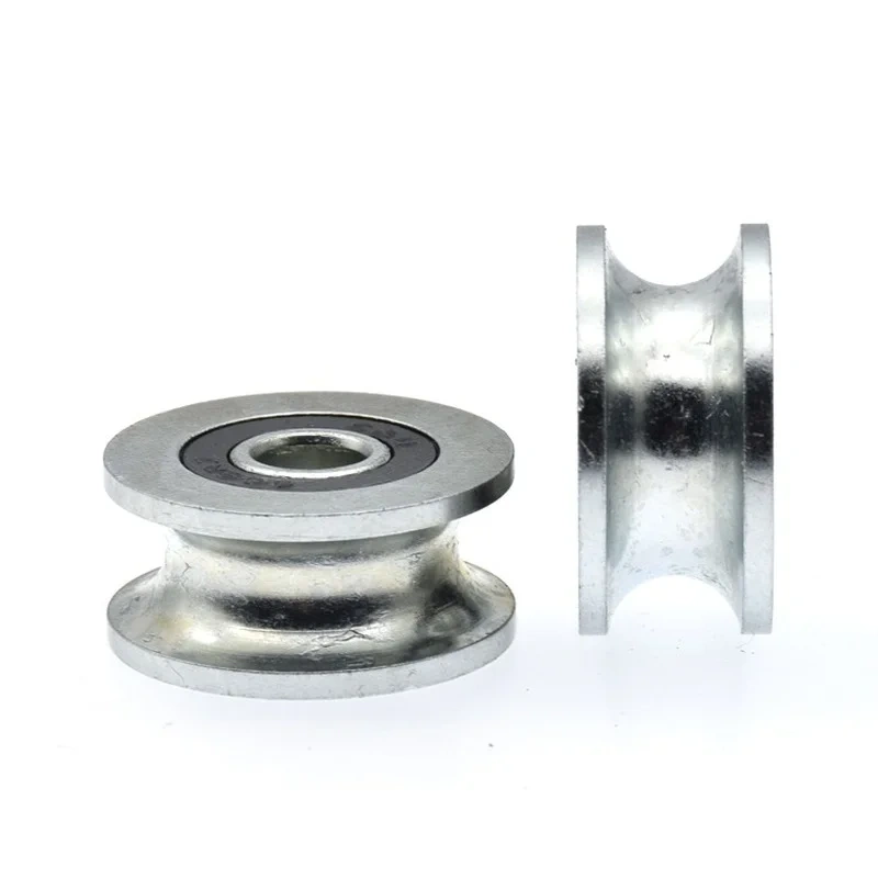 1pcs 8*30*14mm rolling bearing pulley/iron wheel, U grooved wheel, 6x30x14mm 10mm track guide wheel/rolling wheel, anti-rust