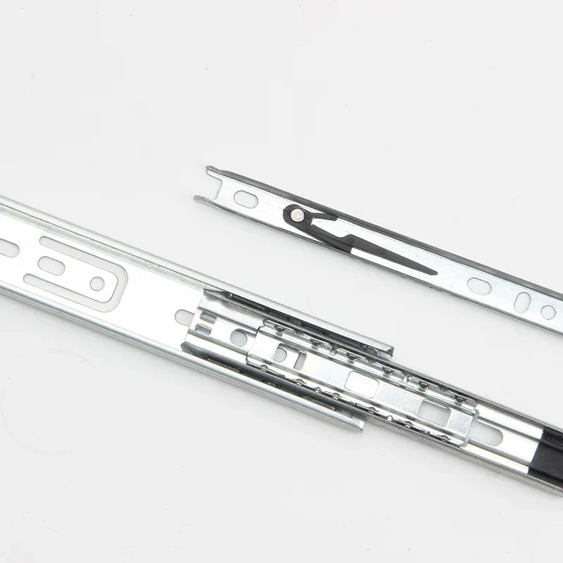 2pcs/pair Drawer Track Drawer Slide Three Rail Drawer Guide Rail Slide Rail  Furniture Hardware Fittings, Slipway