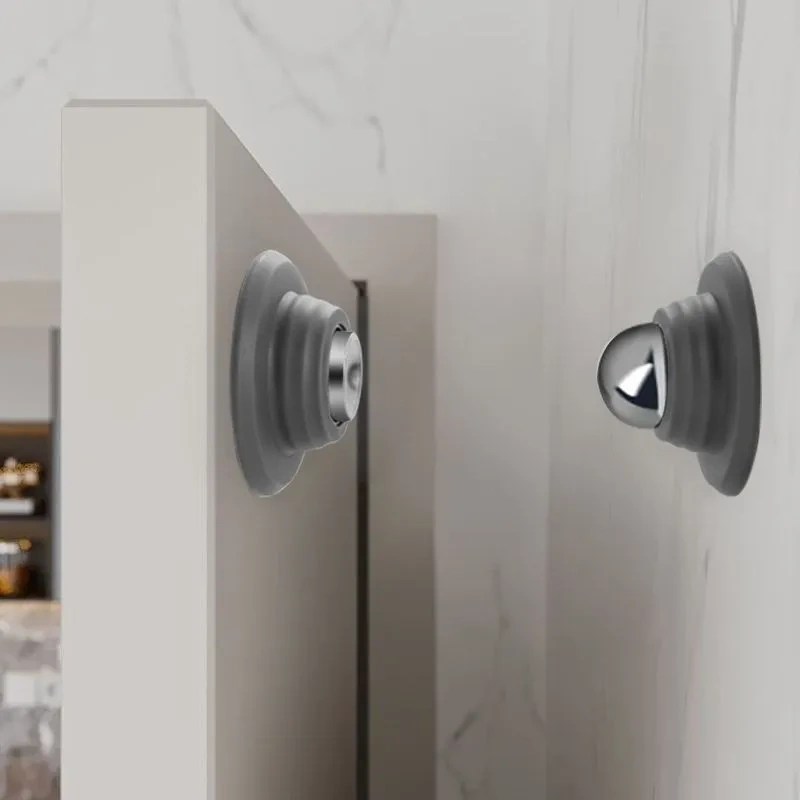 1pc Short Punch-free Silicone Door Absorb Household Strong Magnetic Strong Silent Door Against Silicone Anti-collision Door