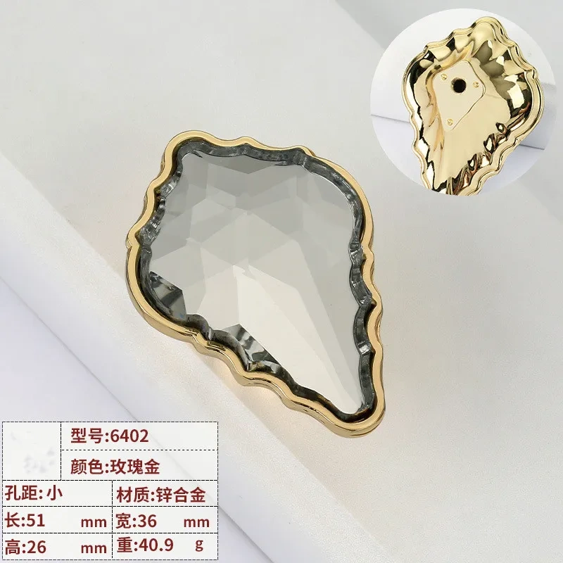 Nordic Gold Diamond Knobs and Handles Drawer Pulls Wardrobe Cabinet Door Handles Crystal Drawer Knobs Furniture Hardware