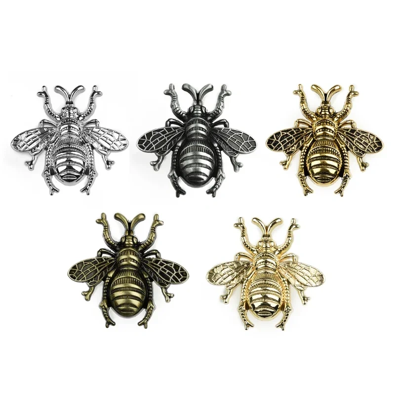 American Retro Bee shape Solid Brass Furniture Handle Door Knobs and Handles for Cabinet Kitchen Cupboard Drawer Pull Home Decor