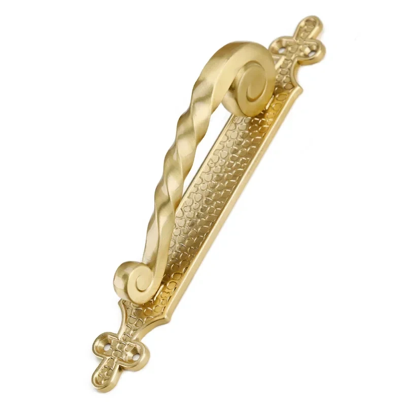 1pcs European Style Retro Brass Door Handles Living Room Bedroom Bronze Door Handles for Interior Doors Handles for Furniture