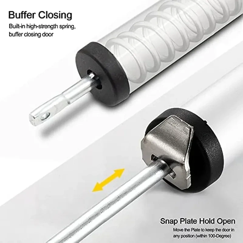 Standard Duty Pneumatic Door Closer Soft Closing Automatic Door Closer 35KG Pneumatic Adjustable Speed Positioning Door Stop