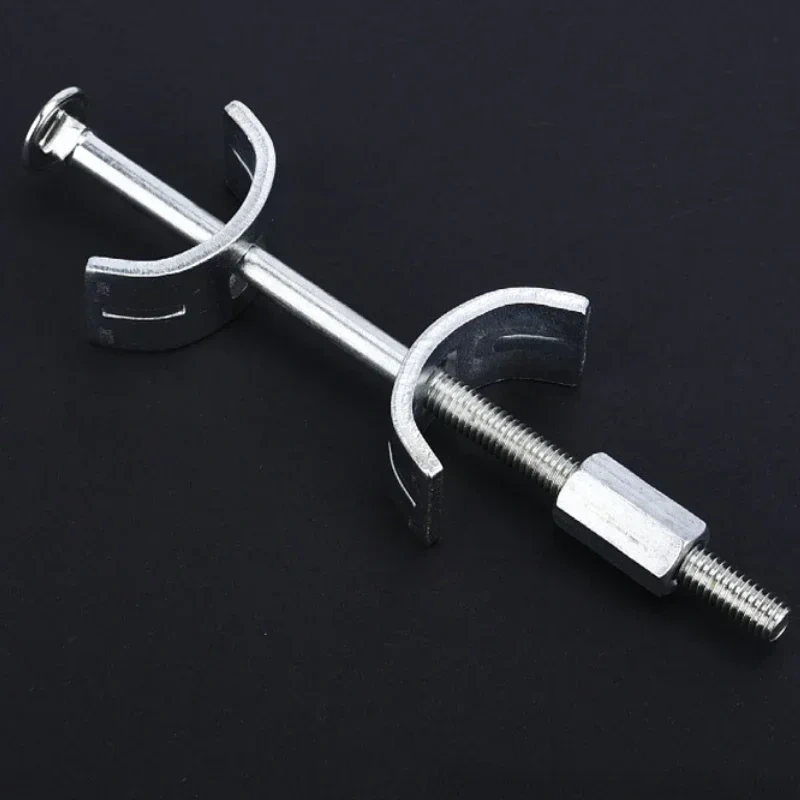 10Pcs Countertop Benchtop Joiner Joint Connector M6 Thread Bolt Half Moon Shaped Bracket Dog Bone Fastener