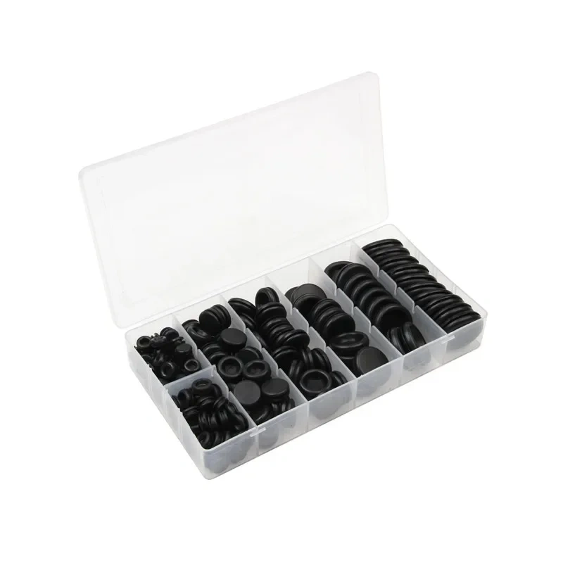 High Quality 170 Rubber Grommet Assortment Firewall Hole Plug Set Electrical Wire Gasket Kit