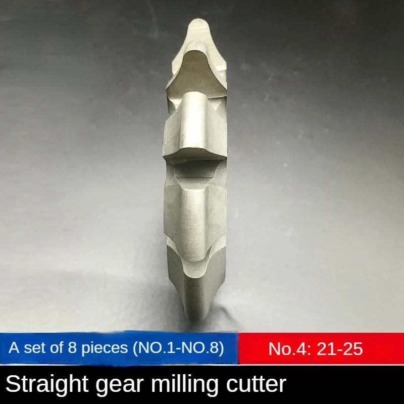 8pcs/set Spur gear milling cutter M1 M1.25 M1.5 M1.75 M2 M2.5 M3 Modulus PA20 degrees NO.1-NO.8 HSS Disc milling cutter
