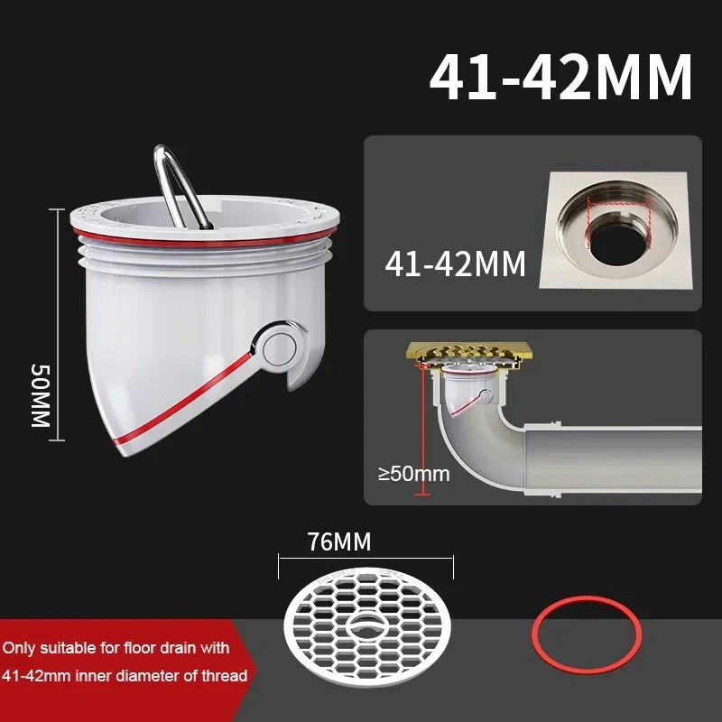 Floor Drain Deodorizer Floor Strainer Plug Trap Sewer Seal Leak Siphon Bathtub Plug Smell Proof Shower Floor Sink Strainer Ralo