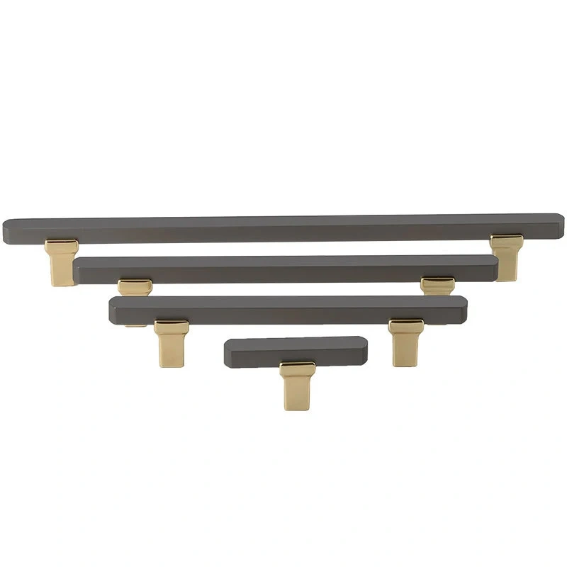 Nordic simple handle wardrobe cabinet door handle metal zinc alloy drawer cabinet door handle furniture hardware