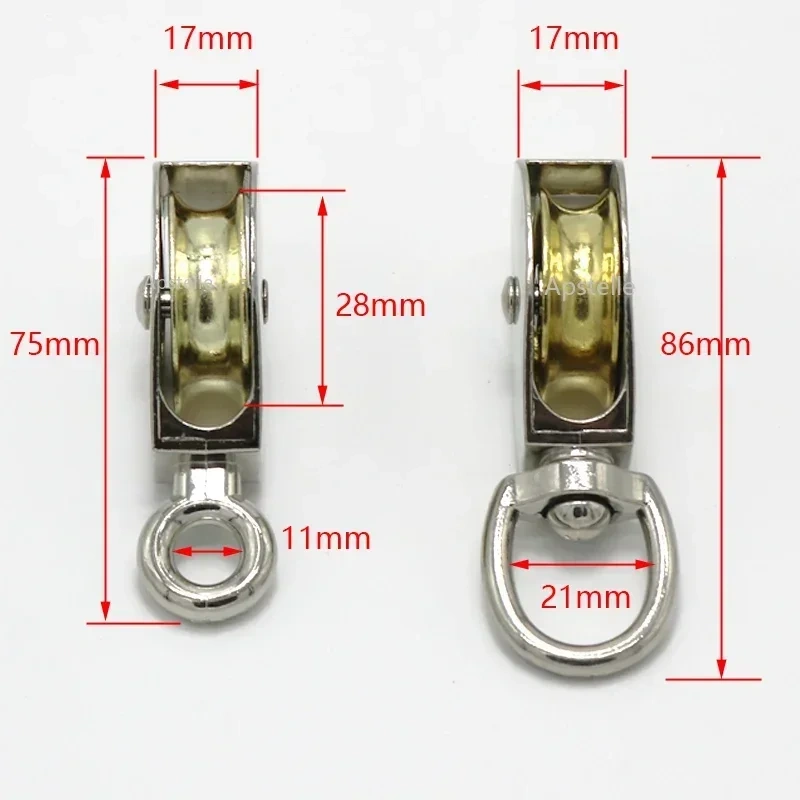 Fixed/Moving Metal Sheave Zinc Alloy Lifting Rope Roller Pulley Capable of Bearing  Round Flat Cable Bearing Pulley Wire Rope