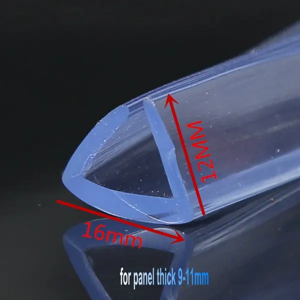 Rubber U Strip Edge Shield Encloser Bound Glass Metal Wood Panel Board Sheet Vehicle Seals Thick 0.5mm - 19.5mm x 1m Transparent