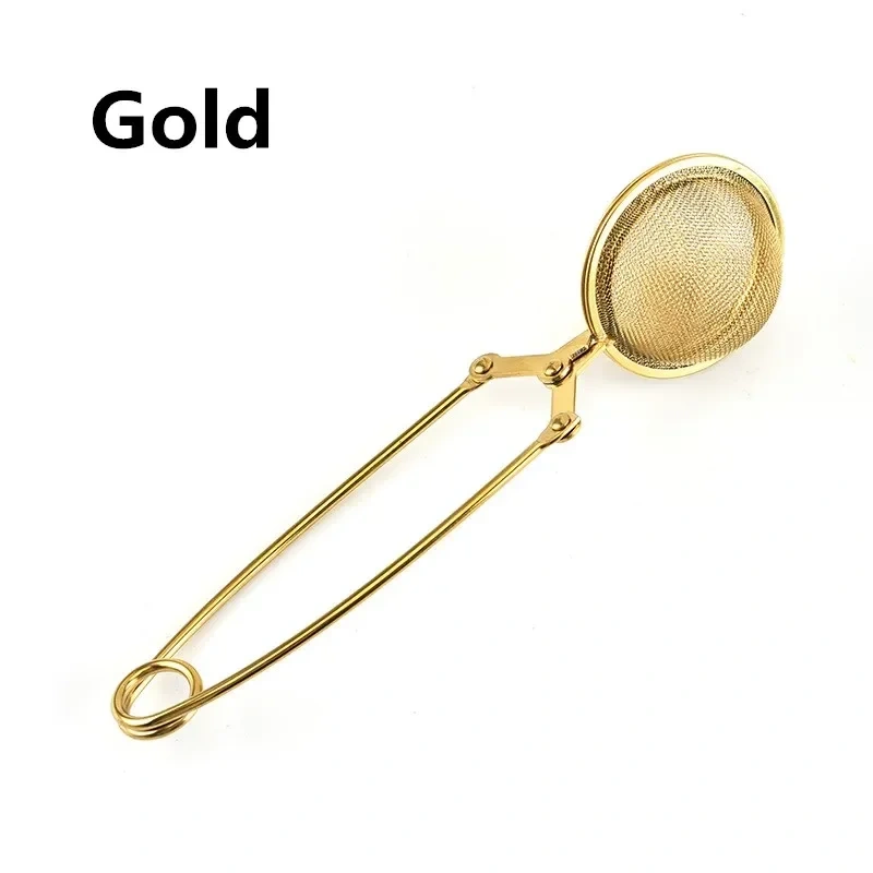 Tea Infuser Stainless Steel Sphere Mesh Tea Strainer Coffee Herb Spice Filter Diffuser Handle Tea Ball Match Bags