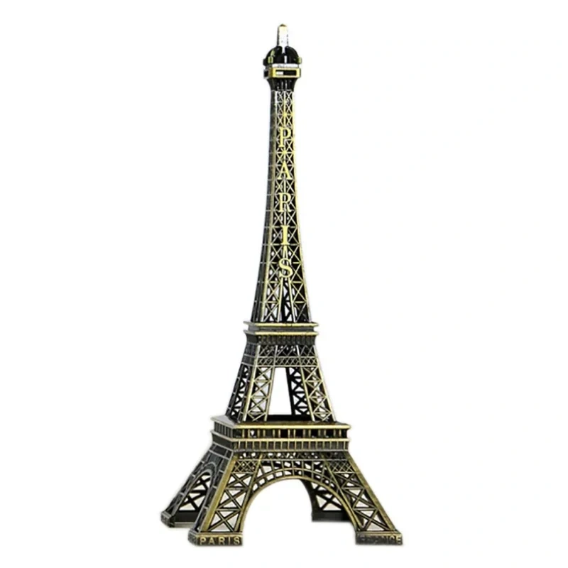 Metal Art Crafts Paris Eiffel Tower Model Figurine Zinc Alloy Statue Travel Souvenirs ations Creative Gifts