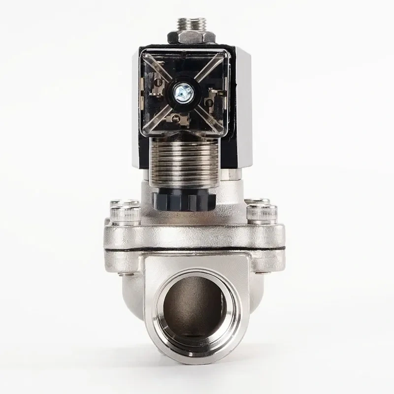 1/2" 3/4" 1" 2" Normally Closed 12v Electric Solenoid Valve Water 24v 230v 24 Stainless Steel IP65 DIN Coil High Temperature