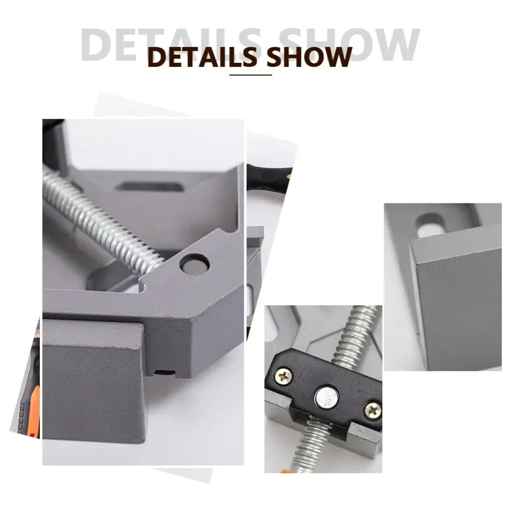 T Adjustable 90 Degree Right Angle Clip Clamp Picture Frame Corner Fixing Clip Aluminum Right-angle Woodworking Hand Tools