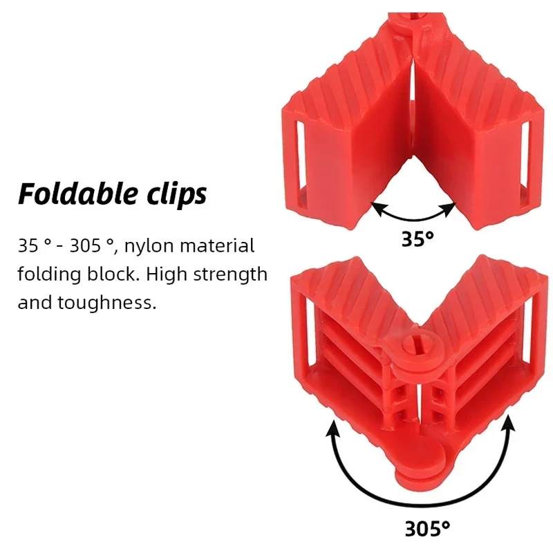 Multifunction Belt Clamping Tools Woodworking Tool Quick Adjustable Nylon Belt Clamp Polygonal Clip 90 Degres Strap Clip