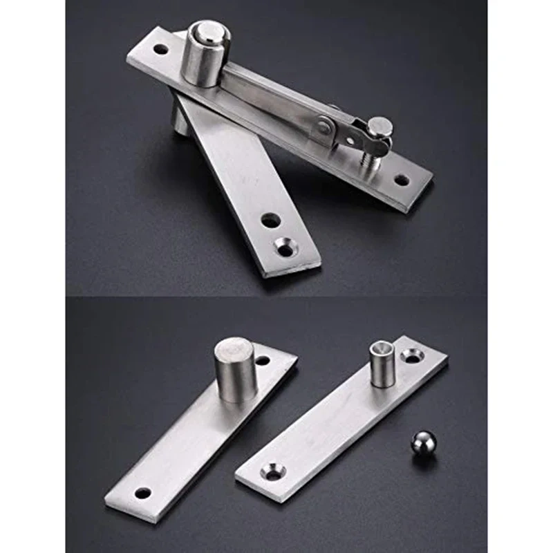 Stainless Steel Pivot Heavy Duty 360-degree Rotating Shaft Wooden Door Hinge  Murphy Positioning   Hidden Axis