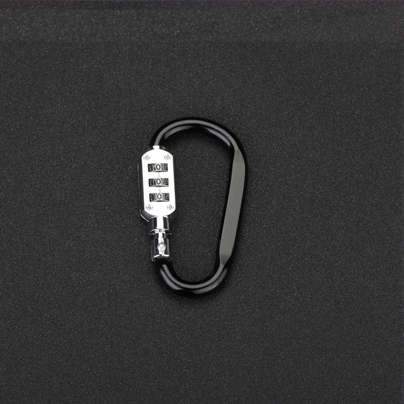 1pcs aluminium alloy Firm Portable Luggage Padlock 3 Dial Suitcase Security Travel Combination Lock Password lock hook