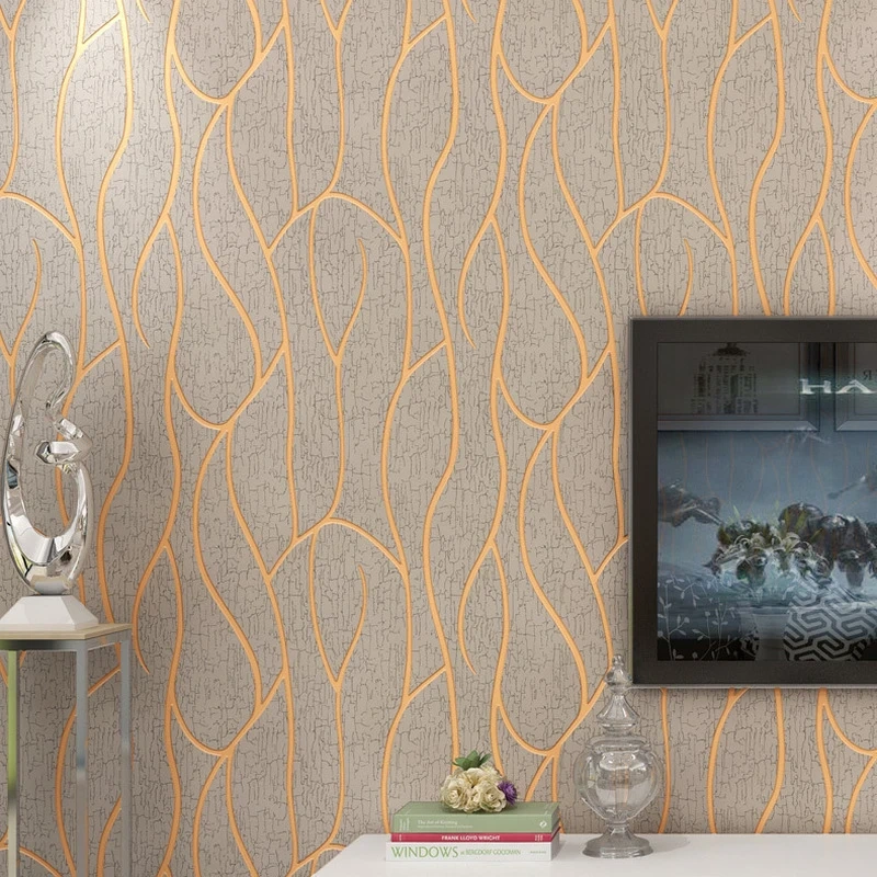9.5M on-woven Wallpaper Simple Wallpaper Roll Bedroom Dinning Living Room Wall Covering Modern Wall Paper 3D Home Decor