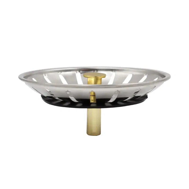 1Pcs Stainless Steel Replacement Strainer 79mm Kitchen Water Basin Sink Drainer Strainer Leach Basket Waste Plug Stopper Filter
