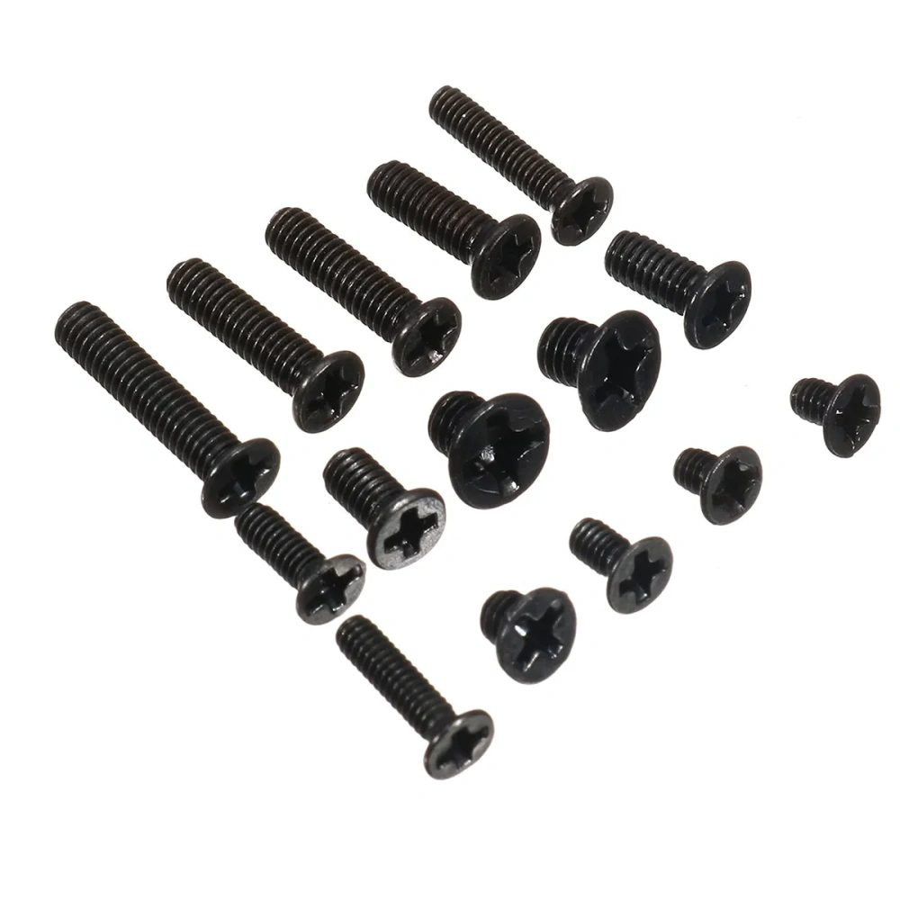 450Pcs/Set Laptop Computer Screws Kit Assemble Fastening Flat Head Black Repair Case For IBM For Dell For Lenovo For Samsung