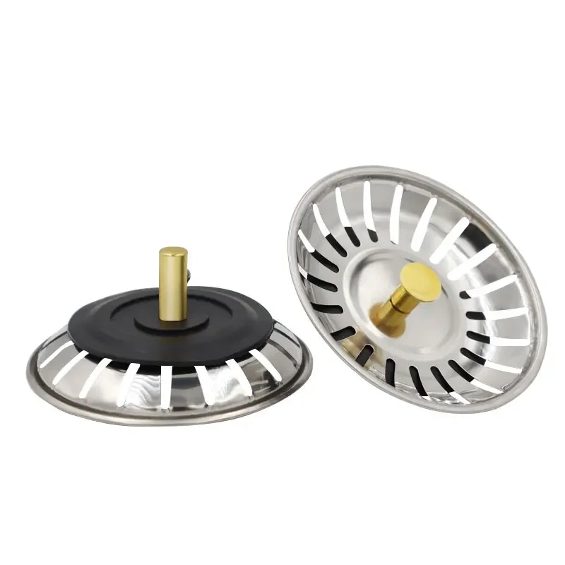 1Pcs Stainless Steel Replacement Strainer 79mm Kitchen Water Basin Sink Drainer Strainer Leach Basket Waste Plug Stopper Filter