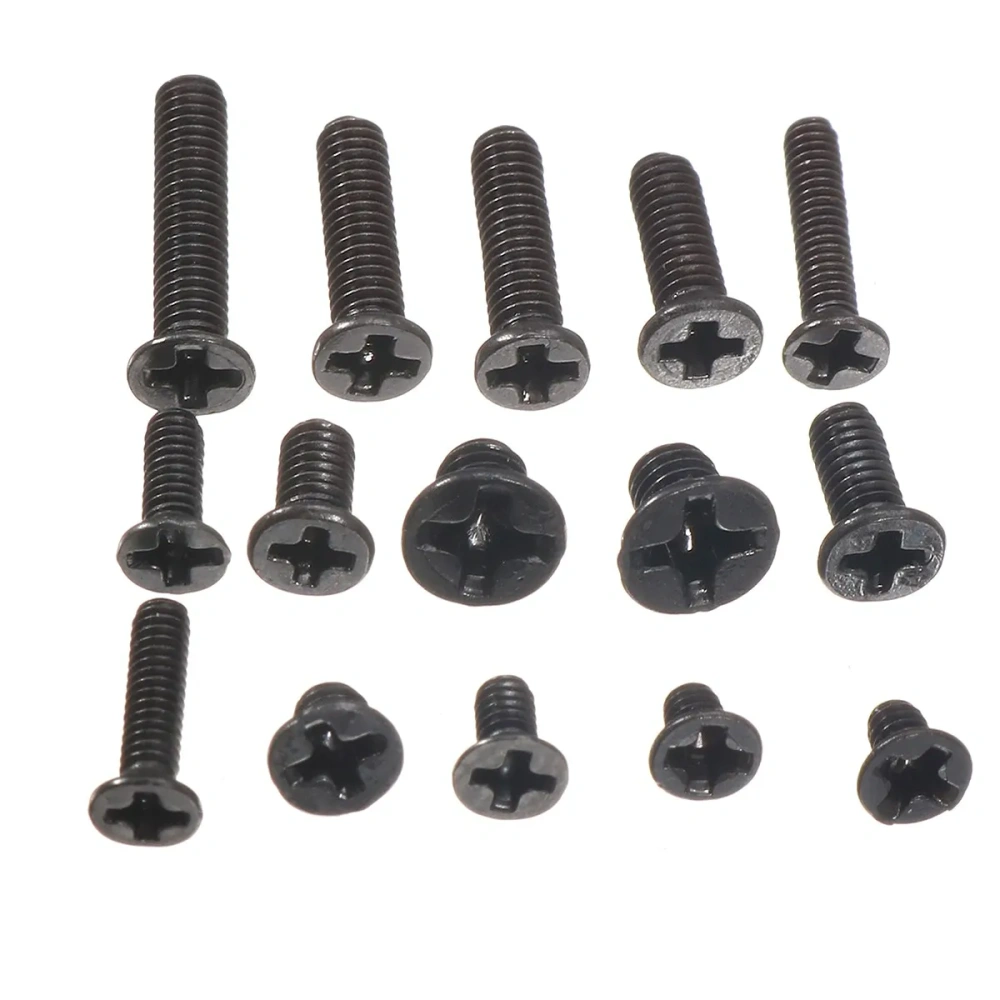 450Pcs/Set Laptop Computer Screws Kit Assemble Fastening Flat Head Black Repair Case For IBM For Dell For Lenovo For Samsung