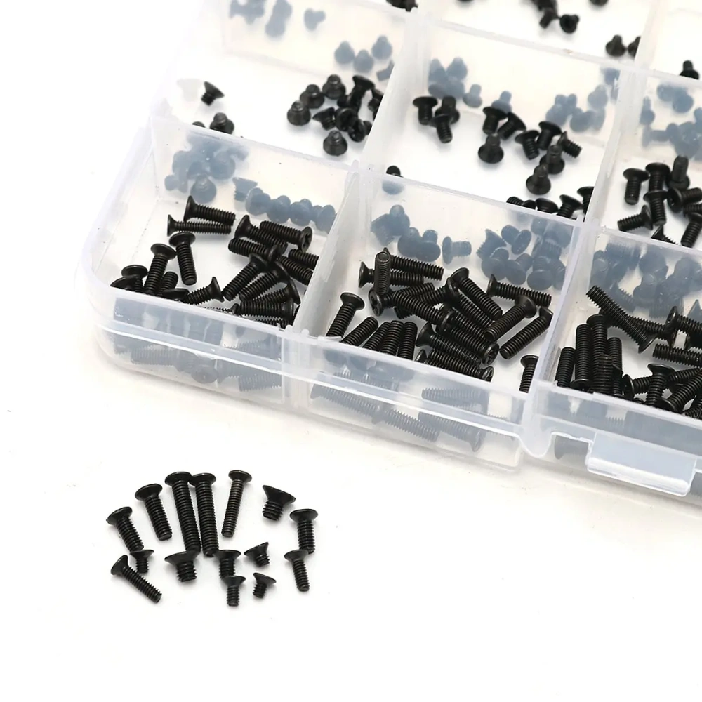 450Pcs/Set Laptop Computer Screws Kit Assemble Fastening Flat Head Black Repair Case For IBM For Dell For Lenovo For Samsung
