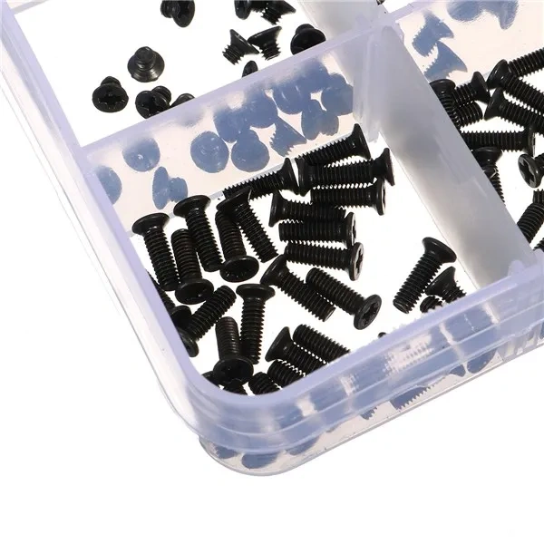 450Pcs/Set Laptop Computer Screws Kit Assemble Fastening Flat Head Black Repair Case For IBM For Dell For Lenovo For Samsung