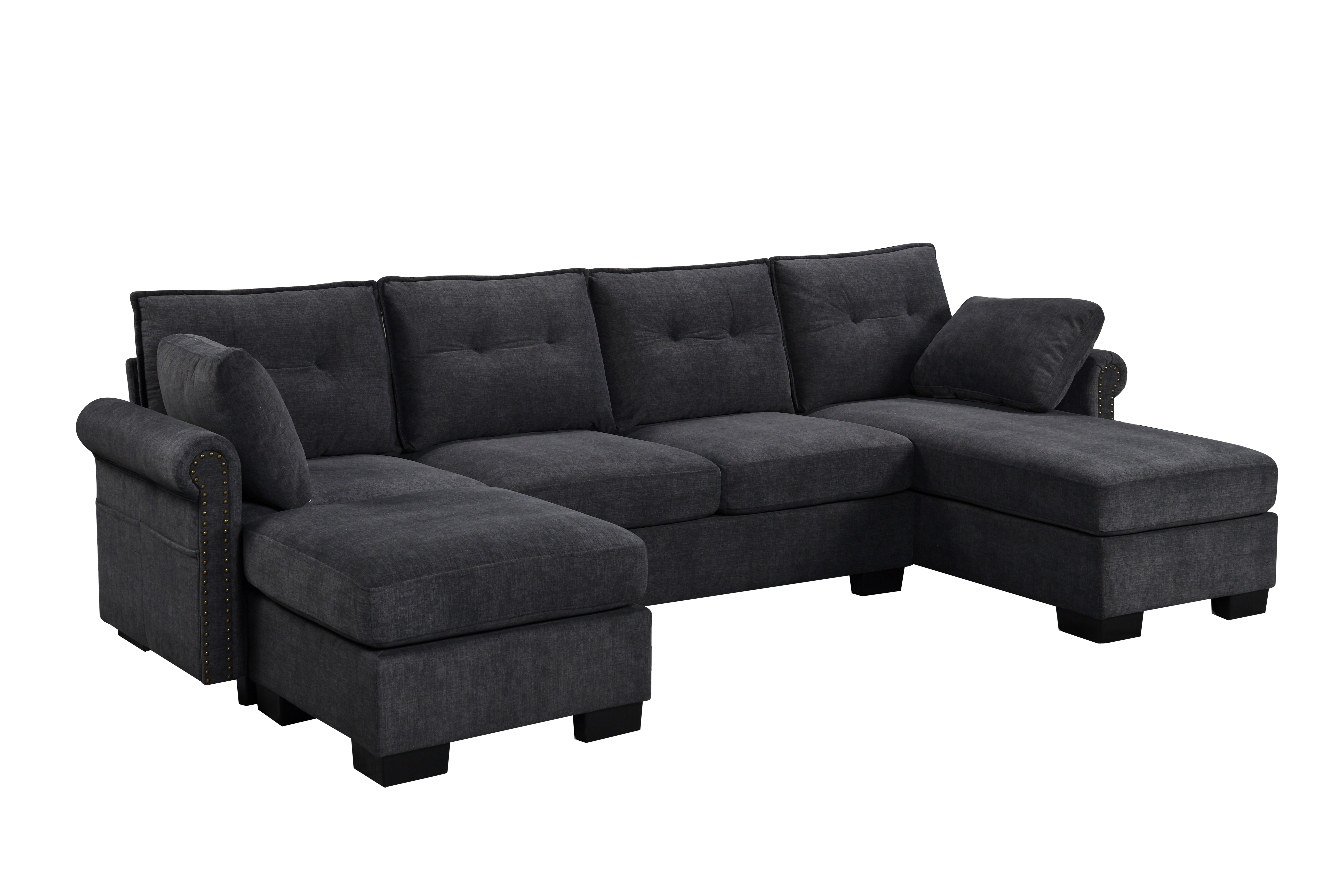 YZ-5170 | 4-Seater Sofa with Chaise and Ottoman