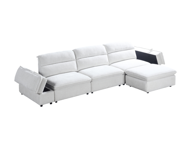 YZ-5211 | Sectional sofa with ottoman