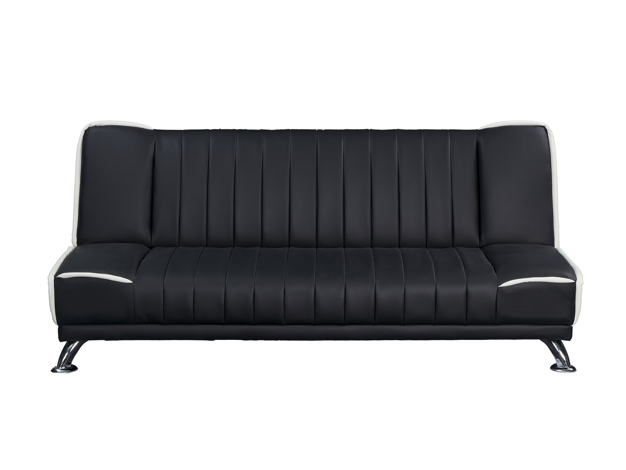 YZ-5249 | Black Sofa Bed with White Piping