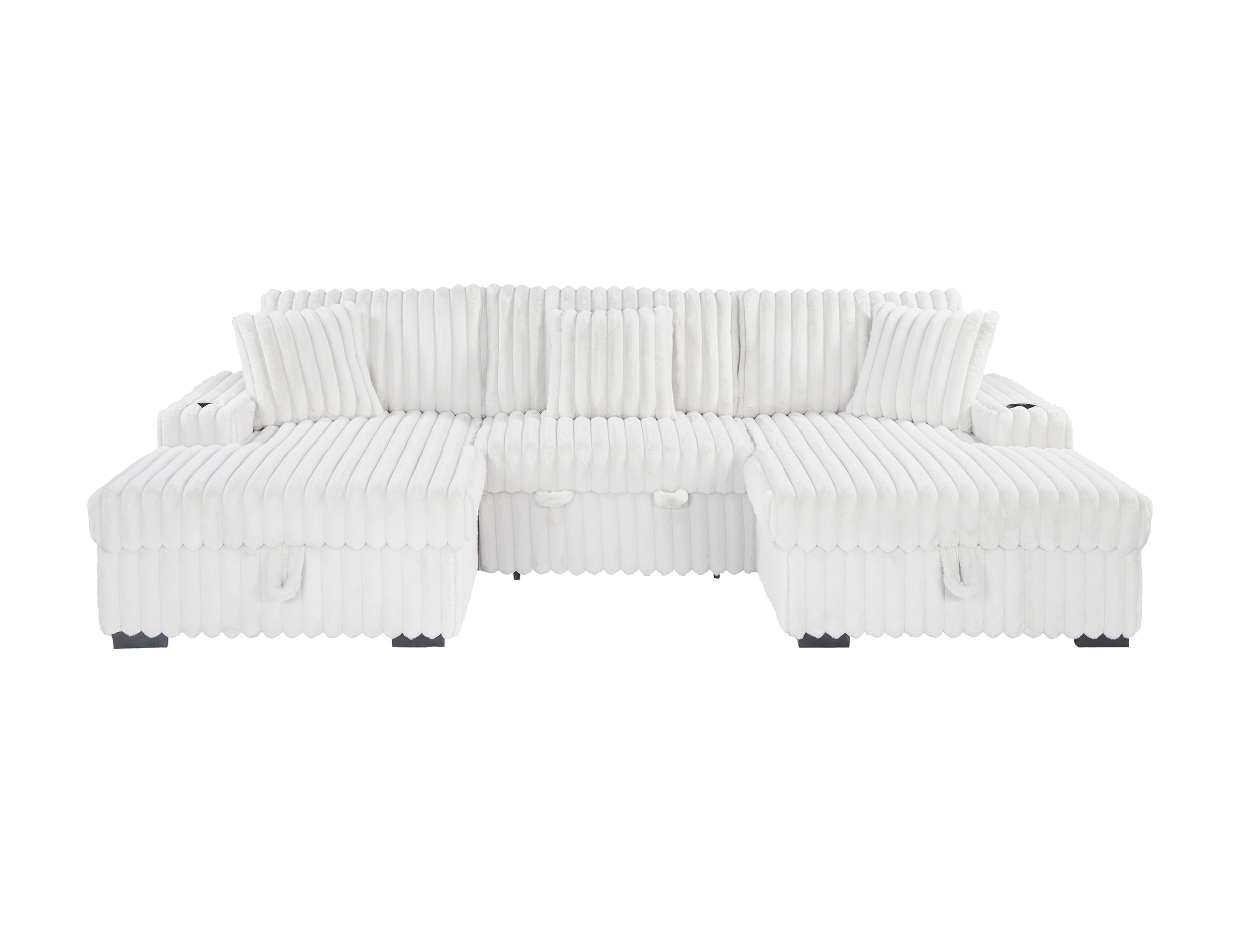 YZ-5251 | Sectional Pullout Sofa Bed with Storage Chaise