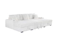 YZ-5251 | Sectional Pullout Sofa Bed with Storage Chaise