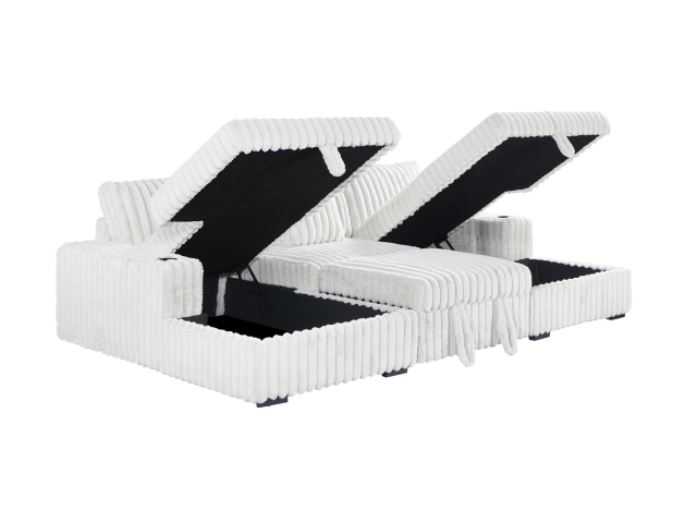 YZ-5251 | Sectional Pullout Sofa Bed with Storage Chaise