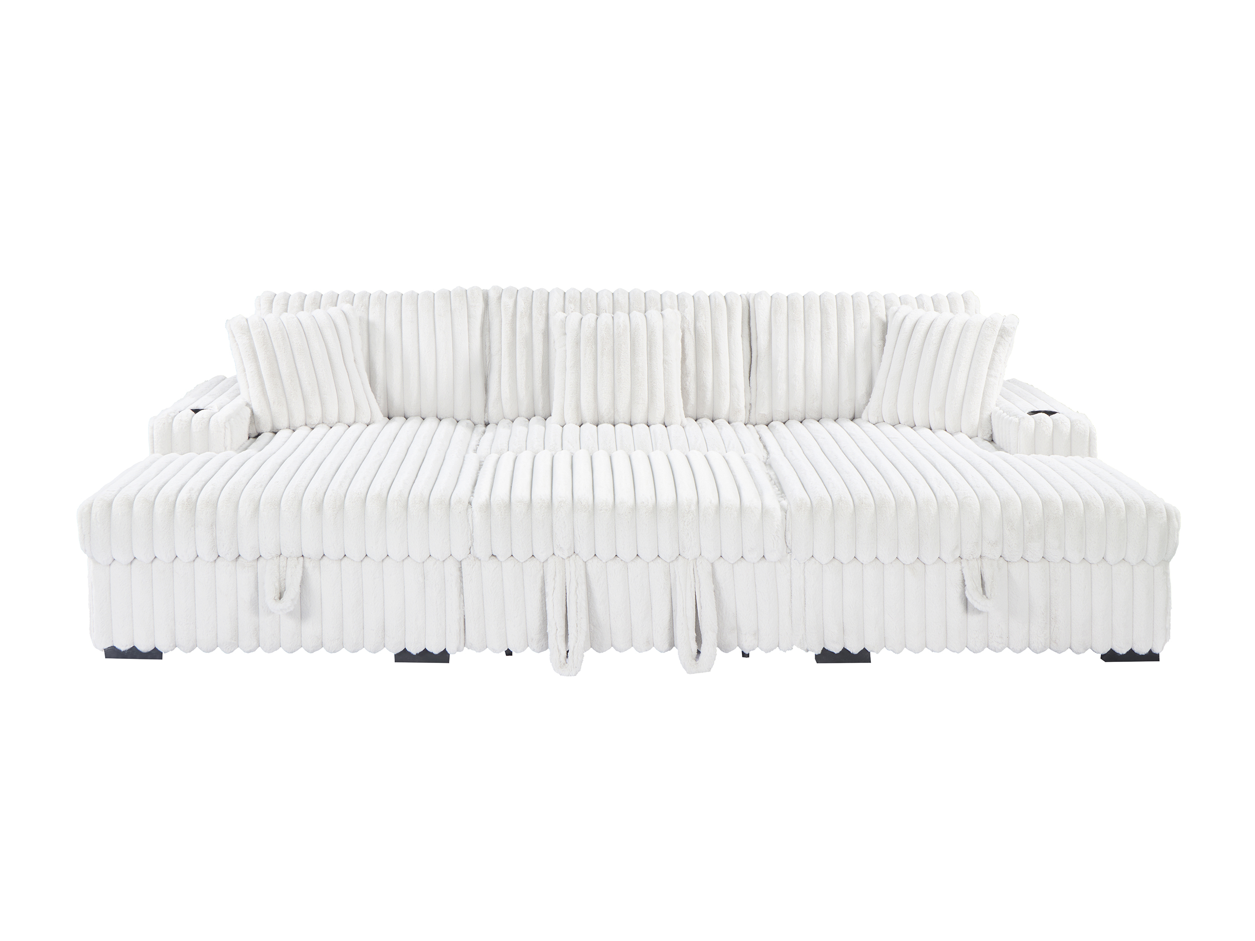 YZ-5251 | Sectional Pullout Sofa Bed with Storage Chaise
