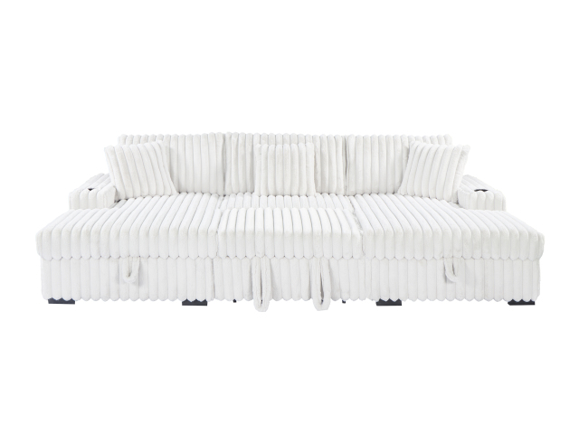 YZ-5251 | Sectional Pullout Sofa Bed with Storage Chaise