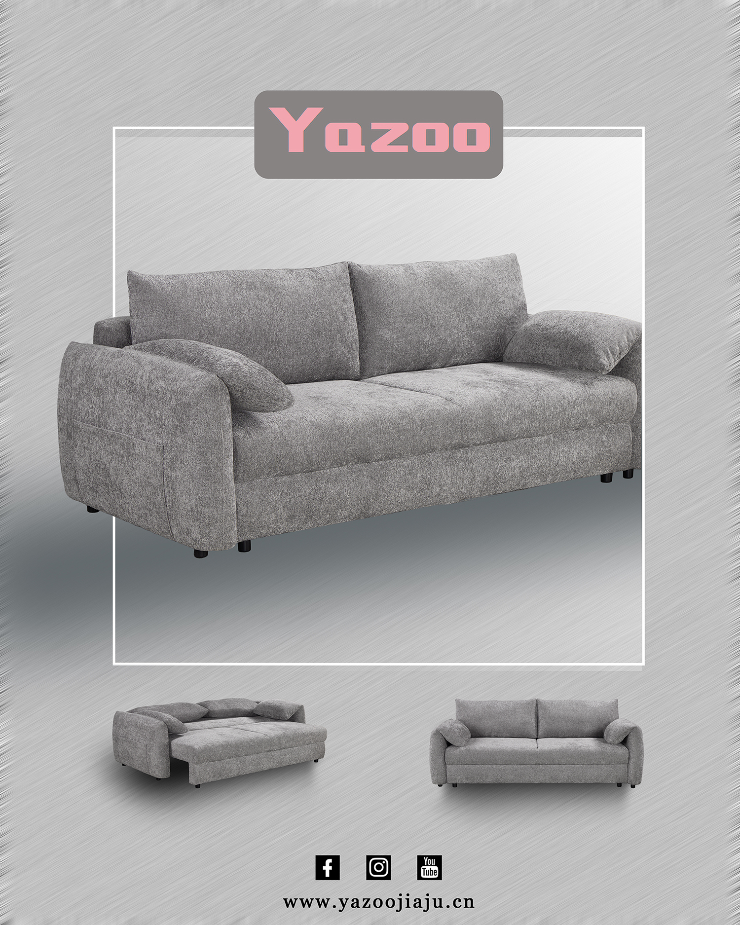 YZ-5287 | 2 seater sofa