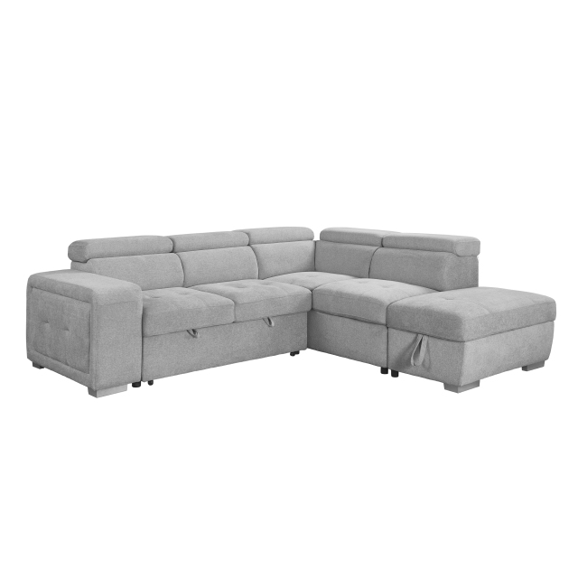 YZ-5311 | Multi-functional corner sectional sofa with ottoman
