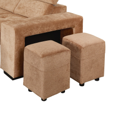 YZ-5318 | Orange Corner Sectional: Versatile Comfort with Smart Storage