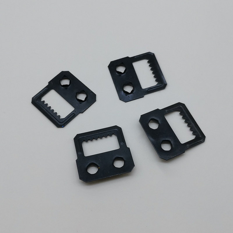 Hidden serrated hooks for the back panel of photo frames and picture frames