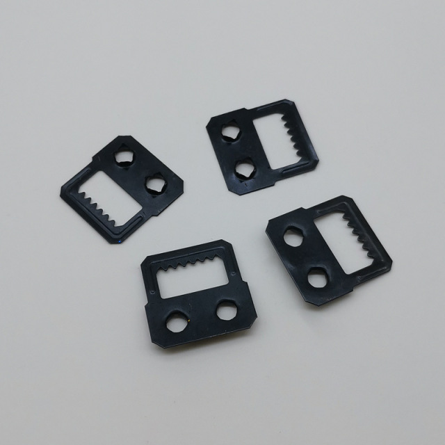 Hidden serrated hooks for the back panel of photo frames and picture frames