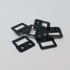 Hidden serrated hooks for the back panel of photo frames and picture frames