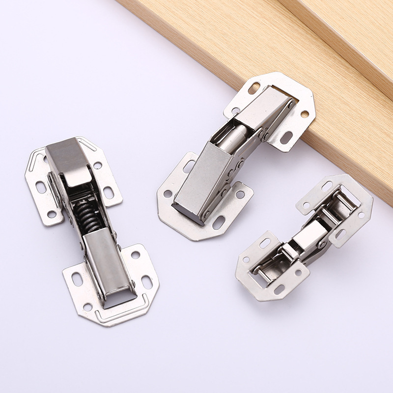 A comprehensive list of no-hole cabinet door hinges and hinges, damping buffer folding wardrobe door hinge springs