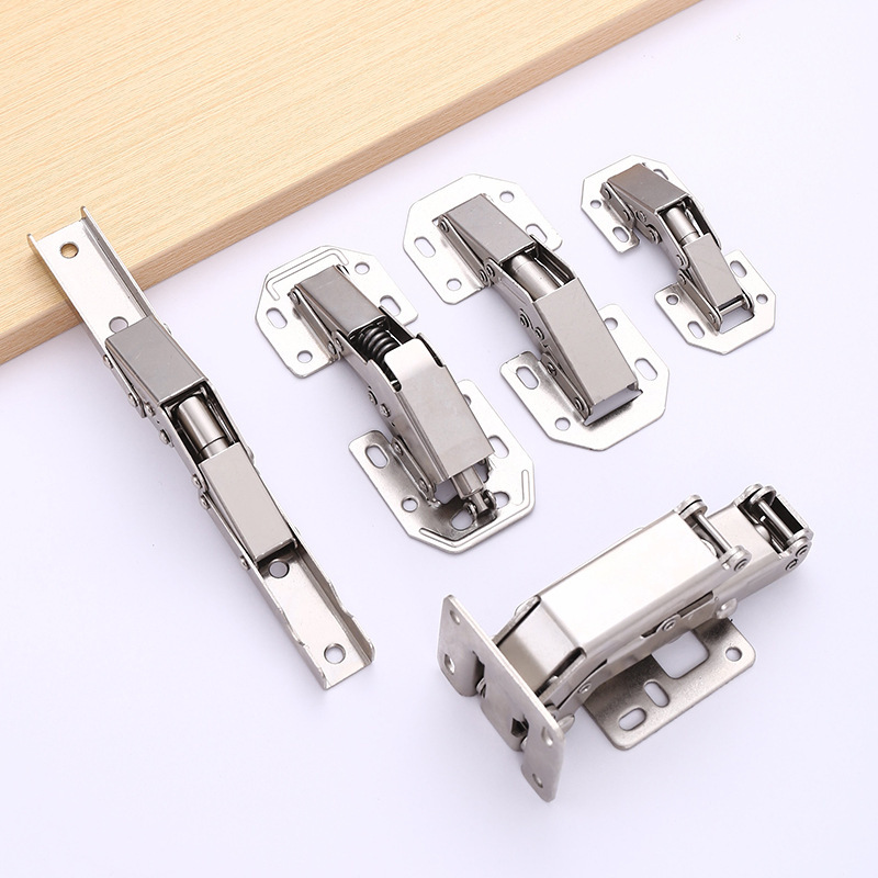 A comprehensive list of no-hole cabinet door hinges and hinges, damping buffer folding wardrobe door hinge springs