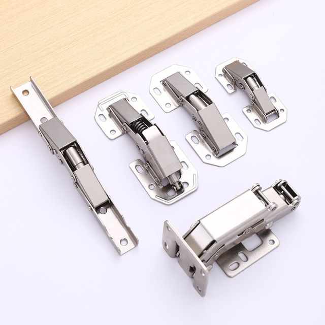A comprehensive list of no-hole cabinet door hinges and hinges, damping buffer folding wardrobe door hinge springs